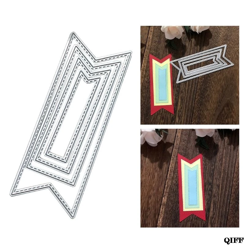 Трафарет из углеродистой стали с точечной линией и флагом шаблон для тиснения