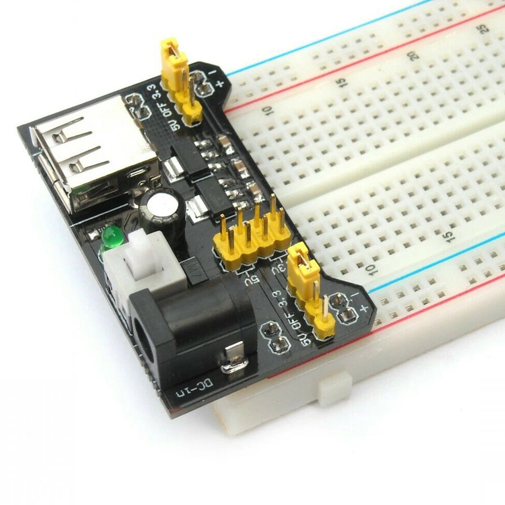 Макетная плата MB102 конденсатор светодиодный резистор комплект электронных