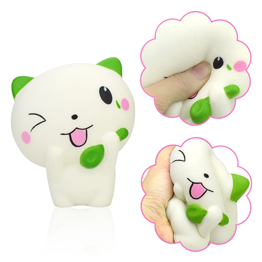 Cartoon Cat Squishy Toys for Children Jumbo Cute Animal Slow Rebound Squishies Anti stress Educational Toy Gifts Home Decoration | Игрушки и