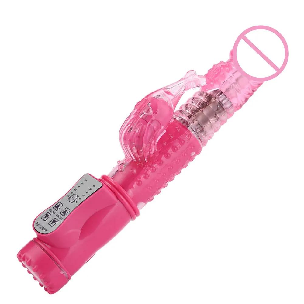 Фаллоимитатор для точки G вибратор-кролик мастурбатор женщин Двойная