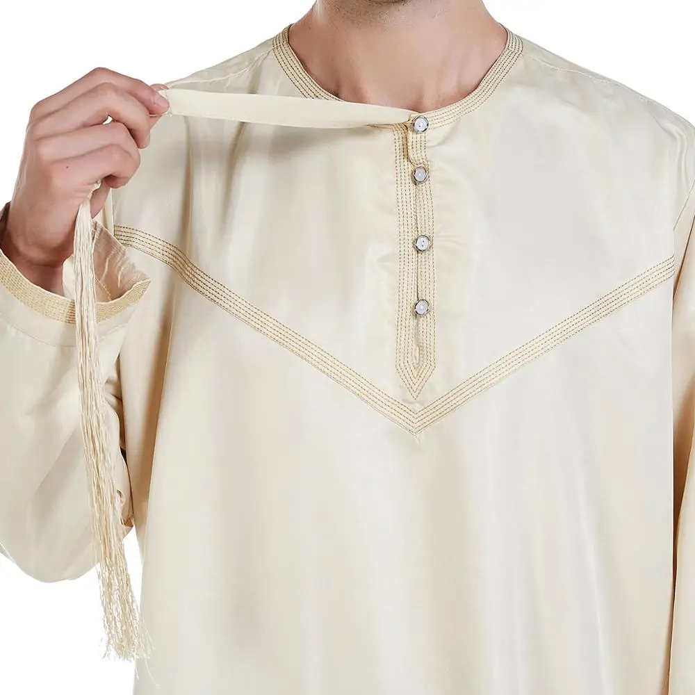 Рамадан мусульманская мужская одежда джубба Тюбе длинное платье пакистан Дубай Арабский джеллаба кафтан абайя исламский молитвенный хала... от AliExpress WW