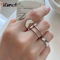 kinel fashion korea knuckle ring multi styles 925 sterling silver ring geometry adjustable silver 925 bague woman jewelry