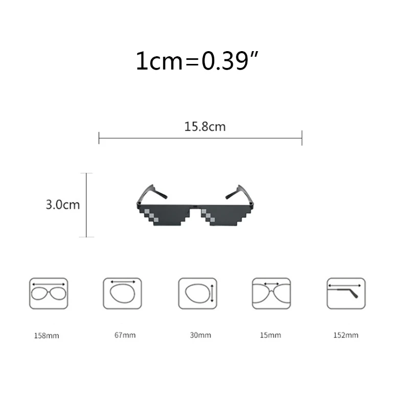 

Dropshipping Interest Children's Thug Life Glasses Outing Fashion Supplies Kids Party Christmas Gift Relieve Stress Kids Gift