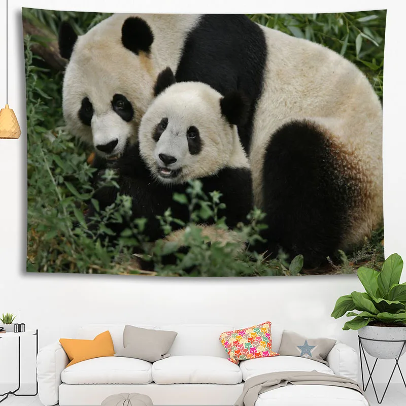 

Custom High Quality Panda Hanging Tapestry Home Party Decoration Tapestries Photo Background Cloth Table Cloth Wall Tape