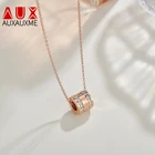 Женское колье в римском стиле Auxauxme, розовое золото, сталь, Высокая полировка, вечерние ювелирные изделия