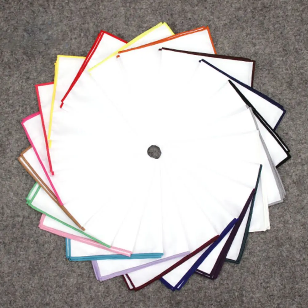 Распродажа Карманный платок хлопковый белый для свадьбы повседневный