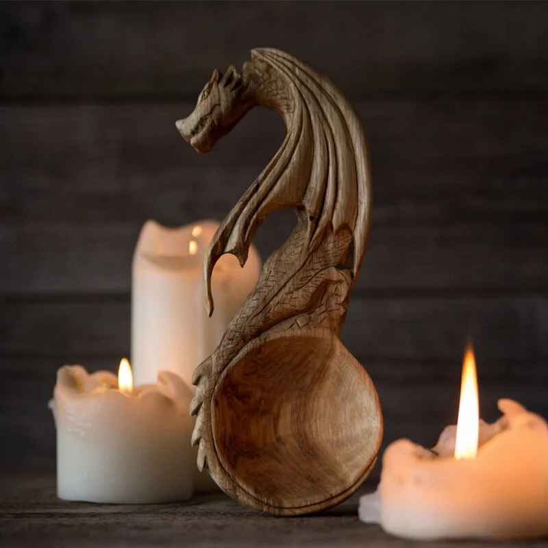 

Elaborately Carved Hardwood Spoons with Decorative Handles Express Love to Family Members Home Decoration Xmas Gift