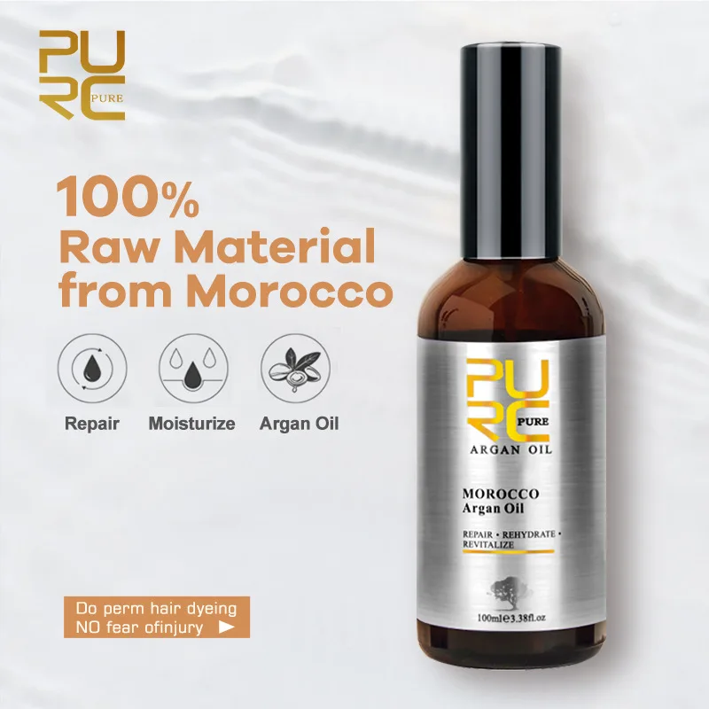Средство для ухода за волосами PURC Марокканское аргановое масло 100 мл