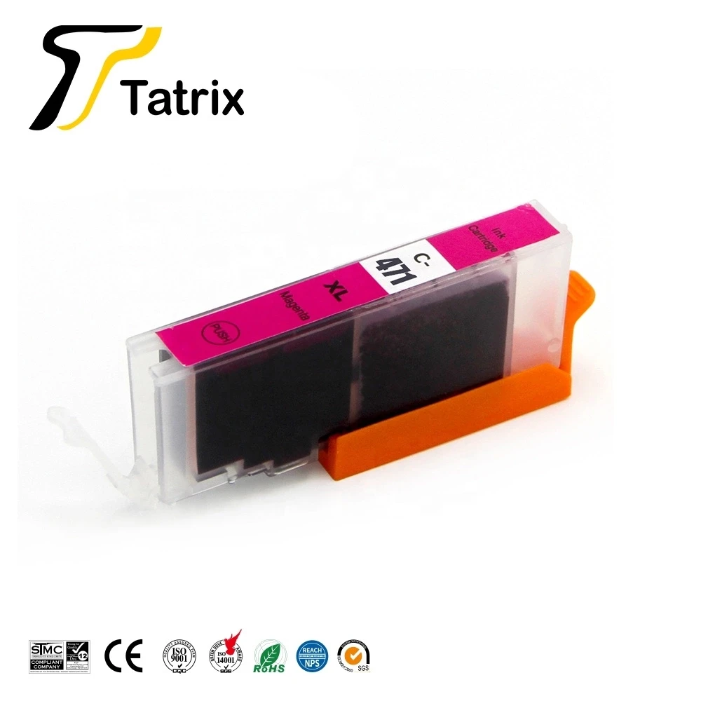 Tatrix для Canon 470 471 PGI470XL CLI 471XL PGI470 чернильный картридж PIXMA MG7740 TS8040/TS9040|Чернильные