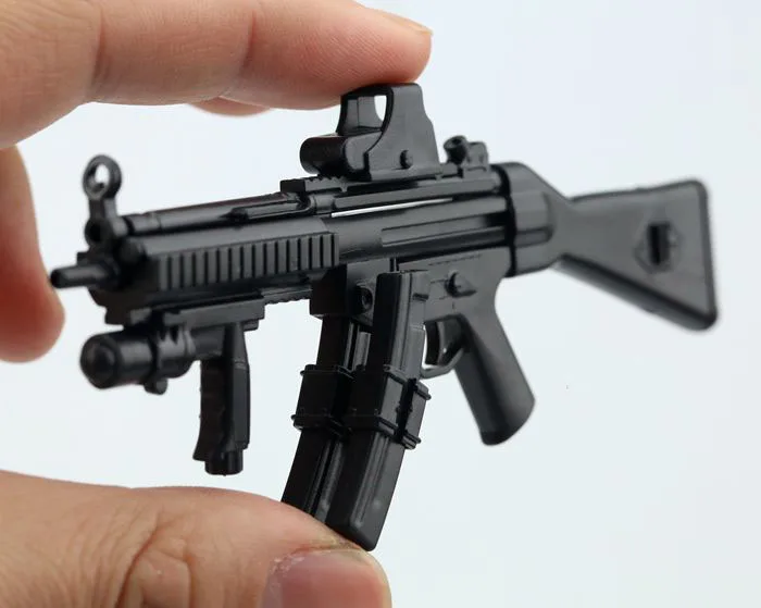 Пулемет-пулемет MP5SD5 1/6 пластиковая собранная модель-пазл с огнестрельным оружием