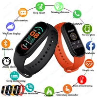 m6 smart watch men women smartwatch heart rate blood pressure monitor fitness tracker bracelet watches for apple xiaomi android