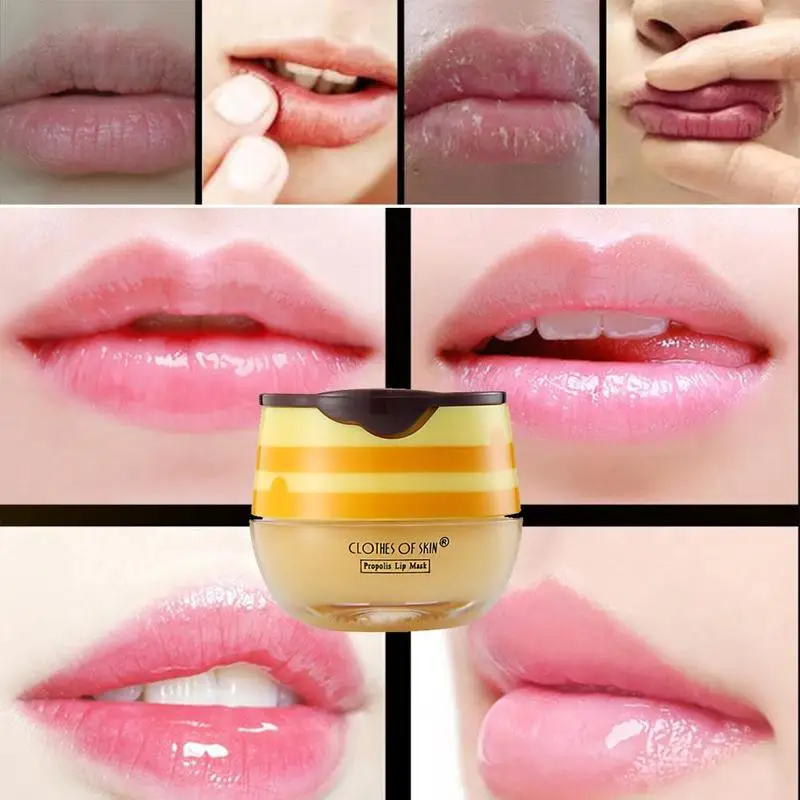

Propolis Moisturizing Lip Mask Sleep Lip Balm Nourishing Lip Mask Care Unisex With Anti Brush Lip Anti-cracking B7V7