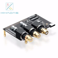 khadas tone board and case hi res audio usb dac based in chip 32 bit es9038q2m xmos xu208 external sound card with spdif input