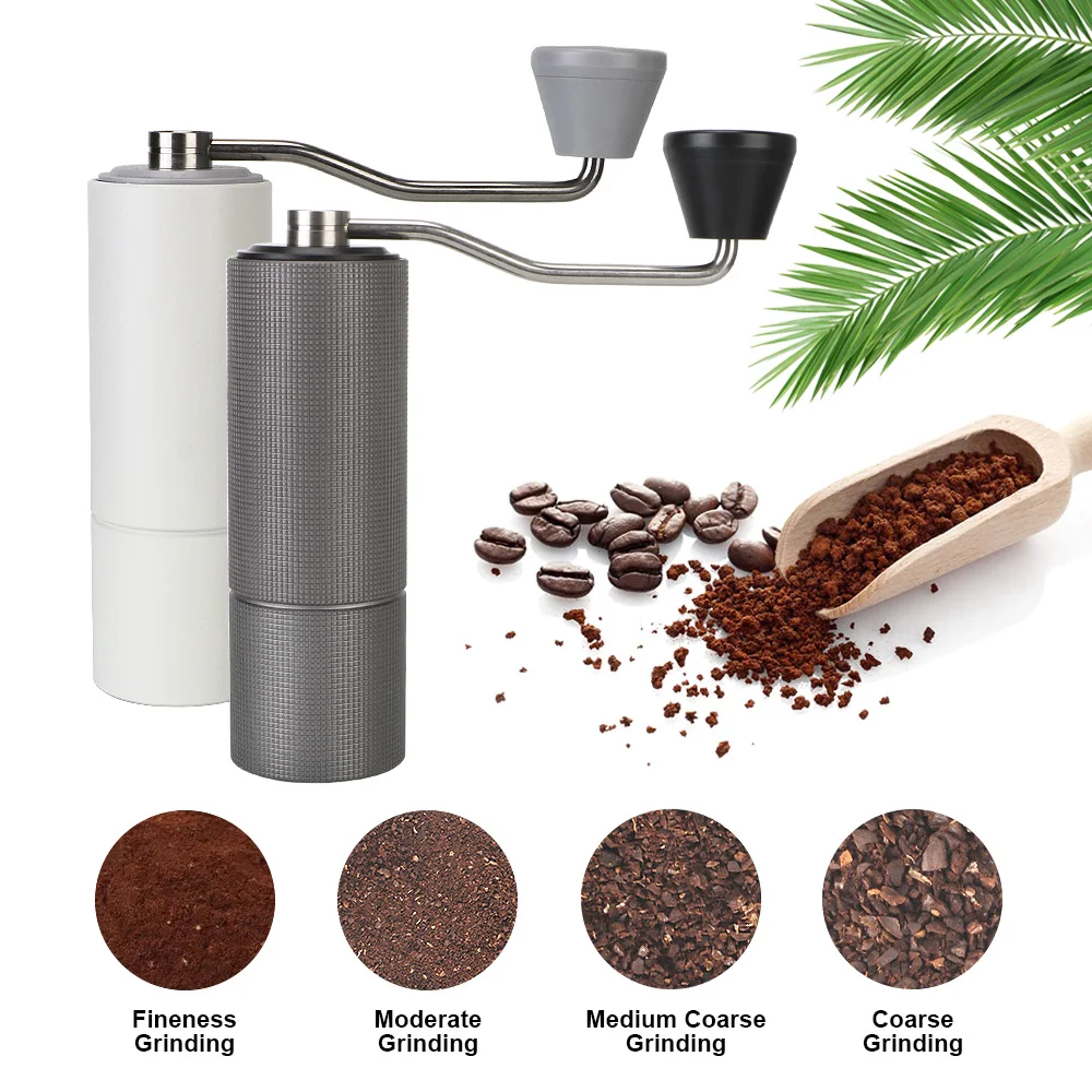 Mini Coffee Milling Burr Grinder Stainless Steel Manual Coffee Grinder High Quality Aluminum Coffee Utensils