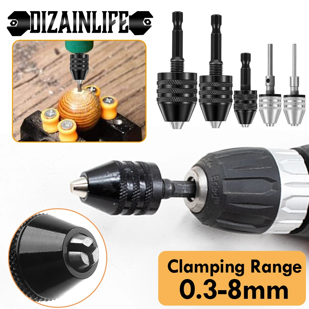 Мини дрель Быстрозажимной патрон адаптер быстрой смены вала зажим с