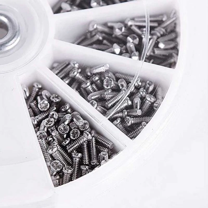 

600pcs Mixed Small 12 Kinds Screw Nuts Electronics Assortment Kit M1 M1.2 M1.4