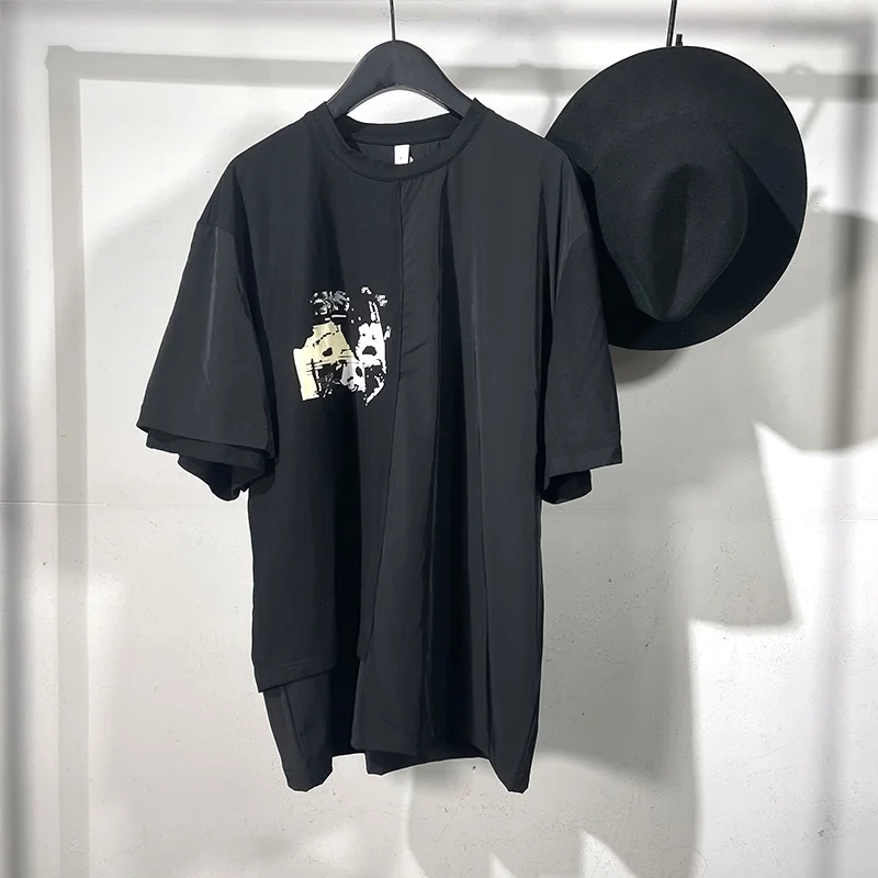 

21ss seak мужская футболка 100% хлопок Готическая мужская одежда Топы в стиле хип-хоп футболки Летние Женские однотонные толстовки футболка