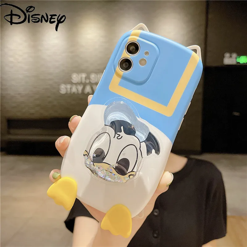 

Disney cute Donald Duck Daisy original phone case for iPhone 7/8P/X/XR/XS/XSMAX/11/12Pro/Phone Girls Case Cover