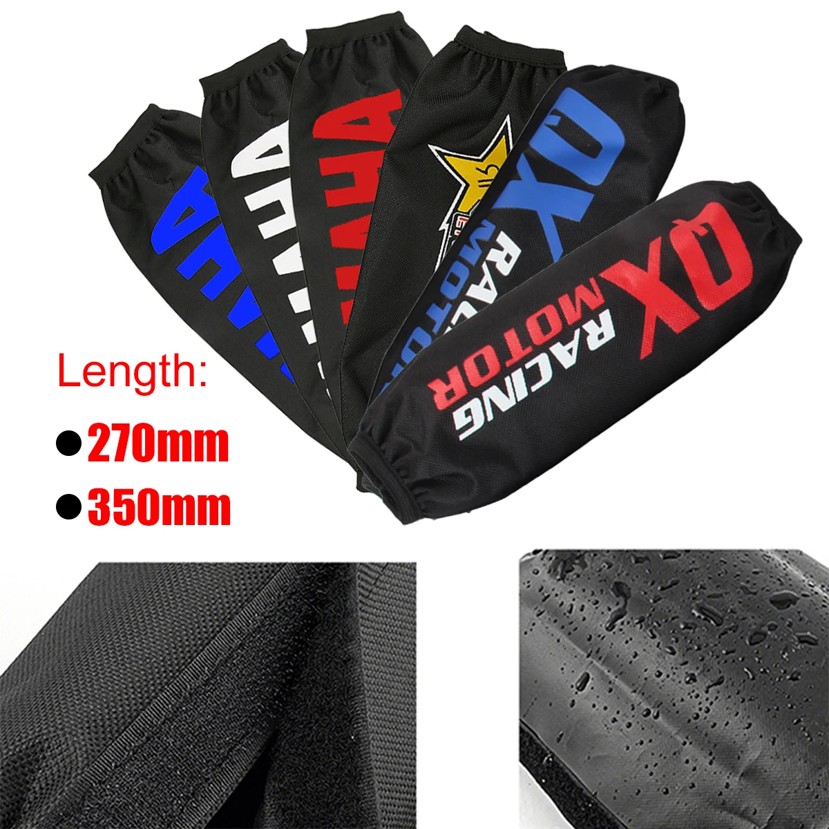 

270mm 350mm Shock Absorber Suspension Protector Protection Cover Water Proof For Dirt Pit Bike Motorcycle ATV Quad Scooter