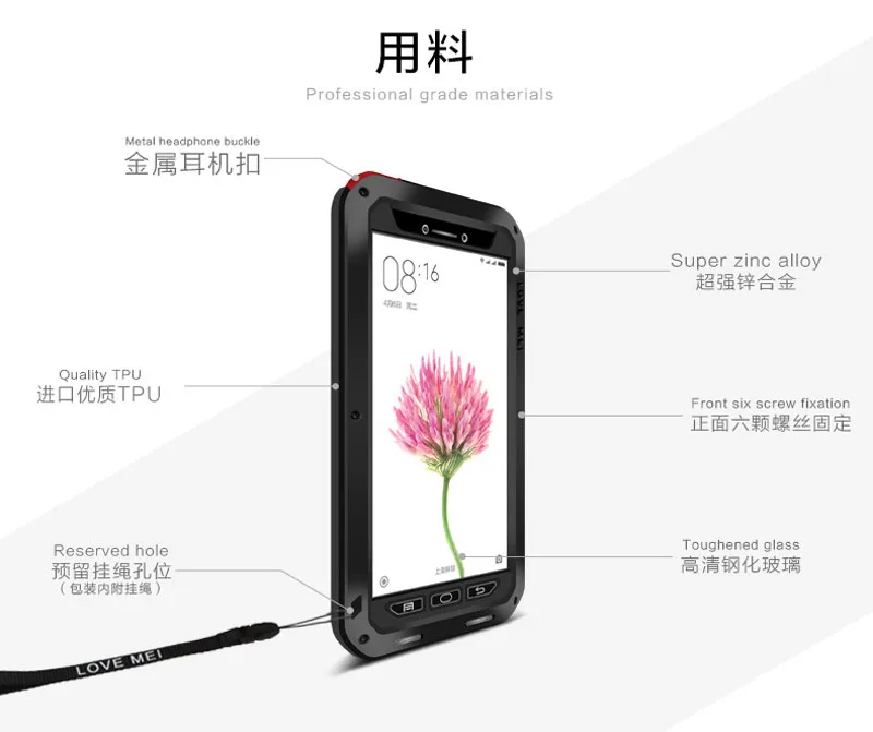 Металлический Алюминиевый Чехол для Xiaomi Mi Max 2 ударопрочный чехол Роскошный