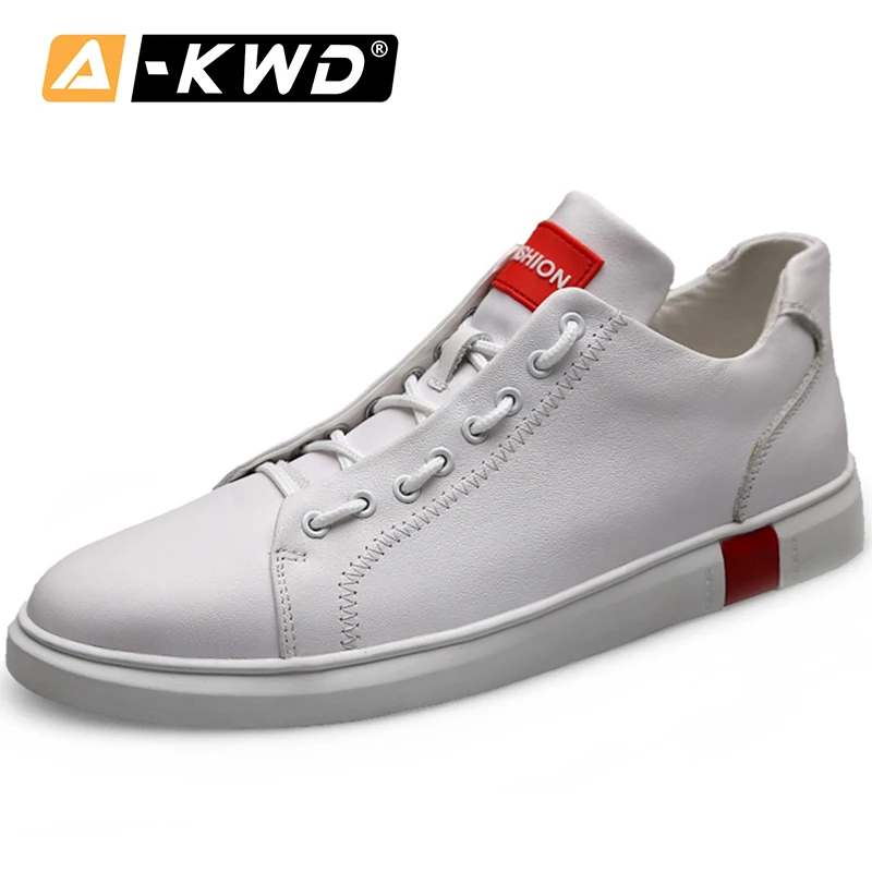 

New White Black Shoos Sneakers Men 2019 Chausure Homme Fashion Pu Men Shose Elevator Shoes for Men Breathable Mens Shoes Casual