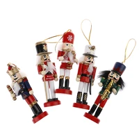 new 131210 5cm nutcracker puppet ornaments desktop decoration cartoons walnuts soldiers band dolls nutcracker miniatures