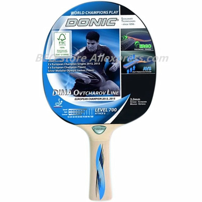 

DONIC DIMA OVTCHAROV Line 700 WORLD CHAMPIONS PLAY Table Tennis Racket Original DONIC Ping Pong Bat Paddle
