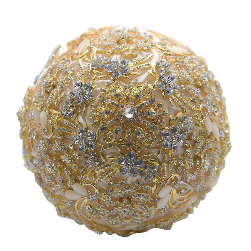 

Rhinestone Bridal Bouquet Wedding Supplies Accessories Satin Wedding Photography Crystal Wedding Bouquet