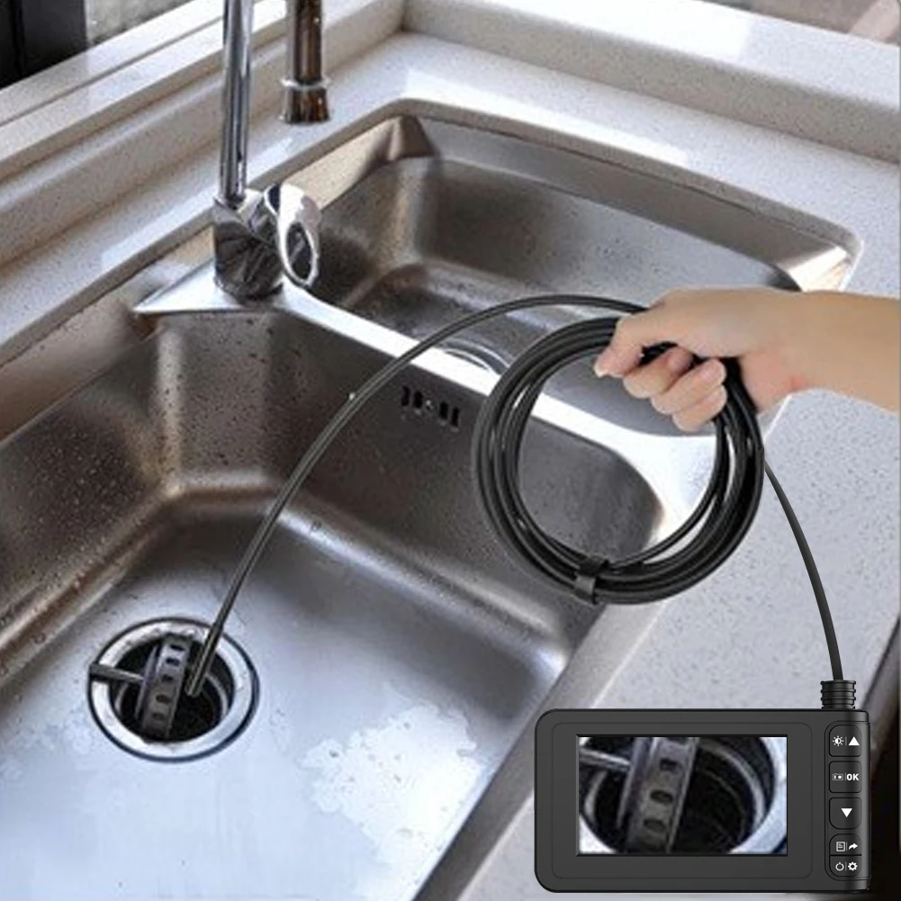 

Industrial Endoscope Full HD 1080P Car Repair Borescope Inspection Camera IP67 Waterproof 4.3'' Color LCD Screen Snake Camera