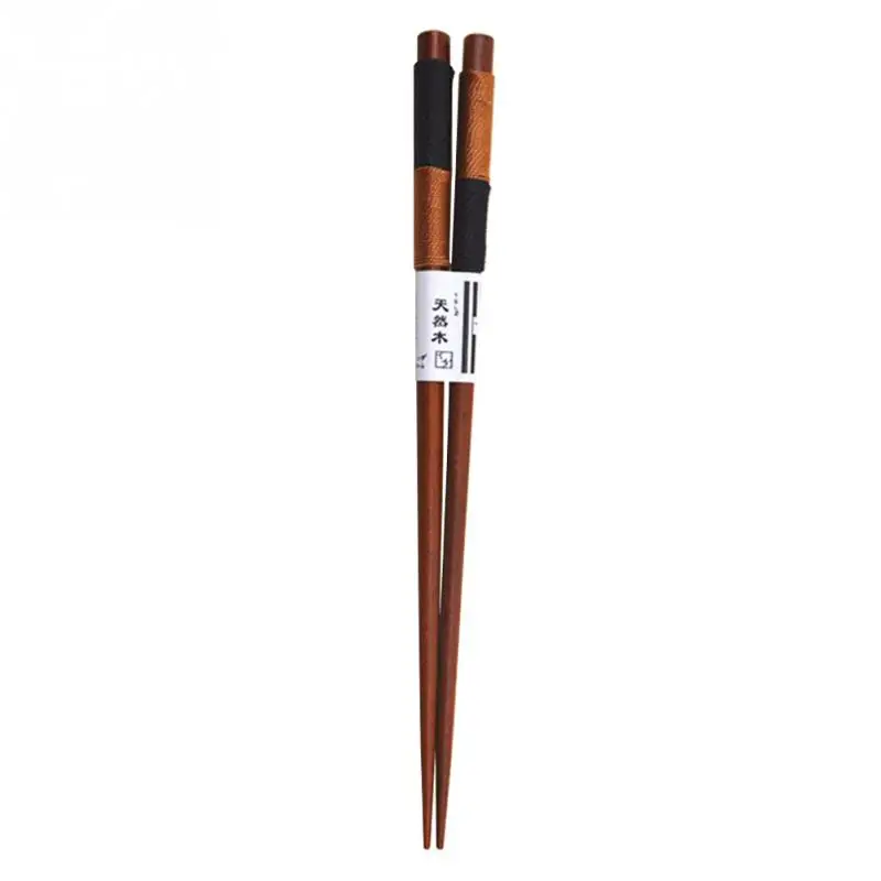 Натуральный каштан дерево Chopsticks провод натуральные деревянные палочки для еды Прямая Модные прочные палочки для еды ручной работы#20