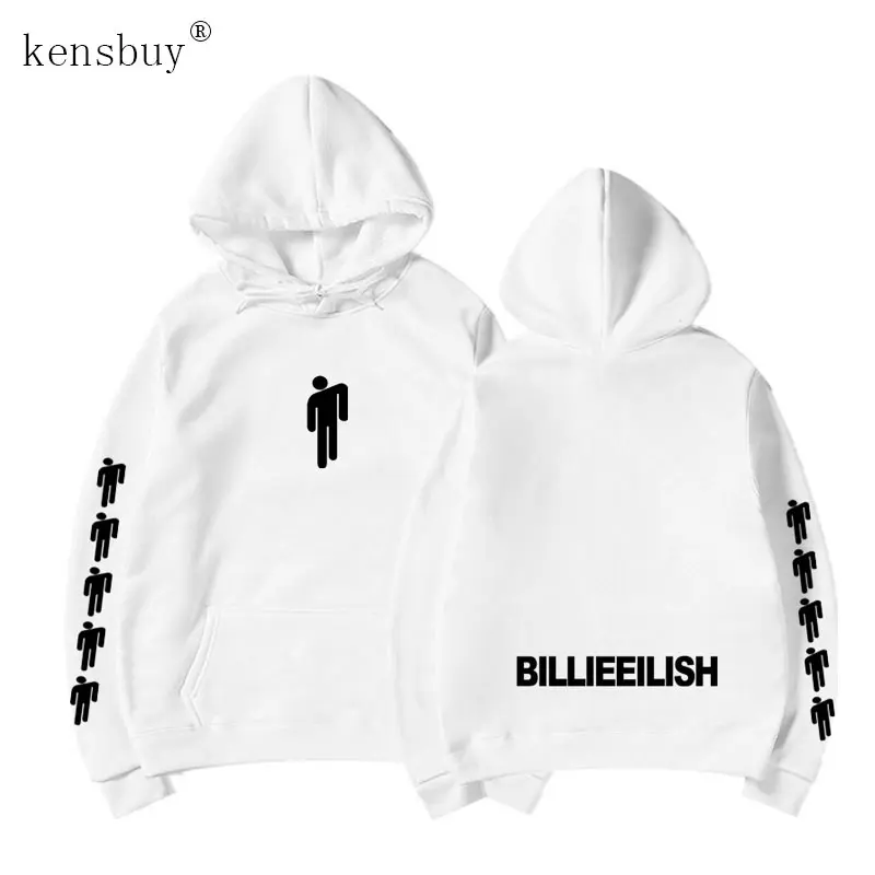 Kensbuy Billie Eilish модные толстовки с принтом женские/мужские капюшоном и длинным