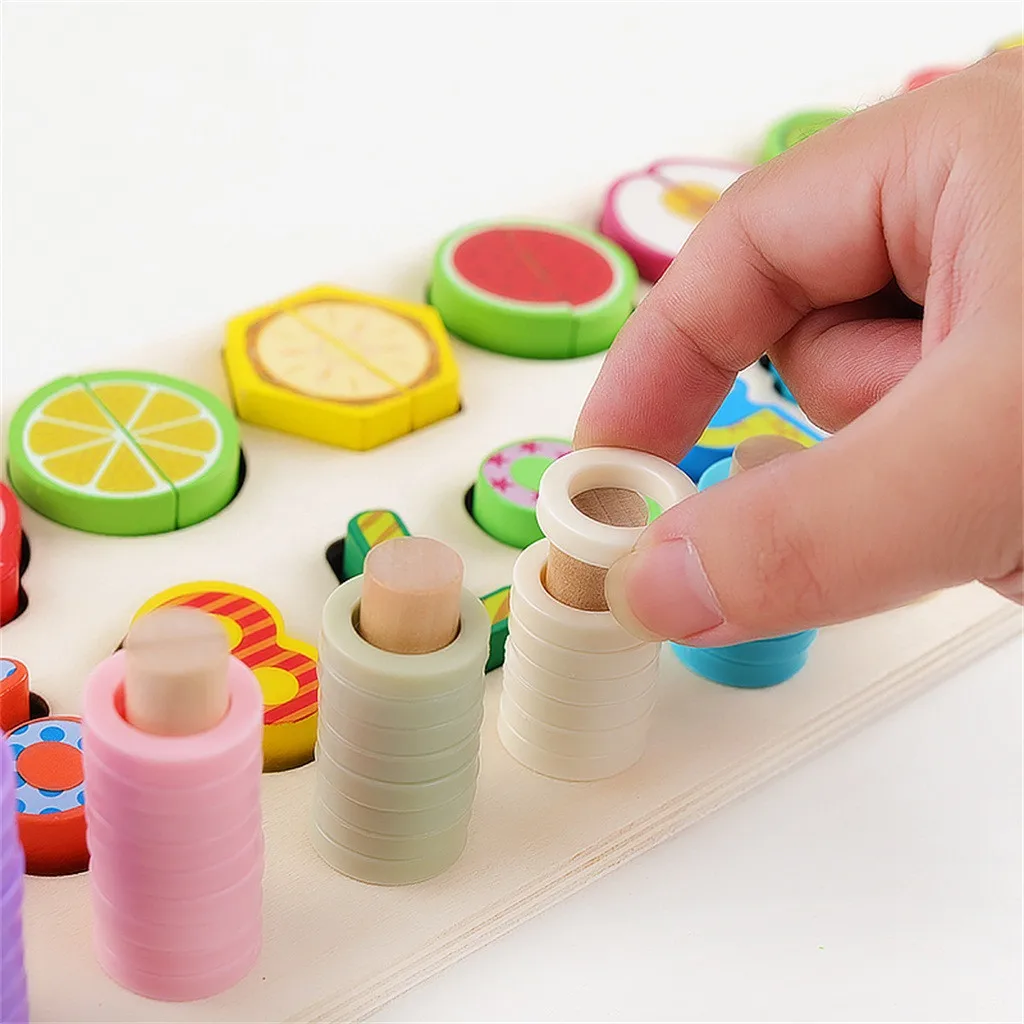 Новый деревянный пазл цифровая счетная пара математика для раннего развития