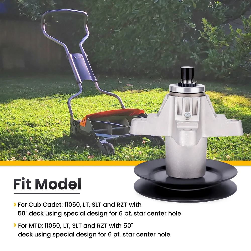 Шпиндели в сборе для косилок MTD CUB CADET ROVER 50 и 54 дюйма918-04126 618-04125B 618-04126B