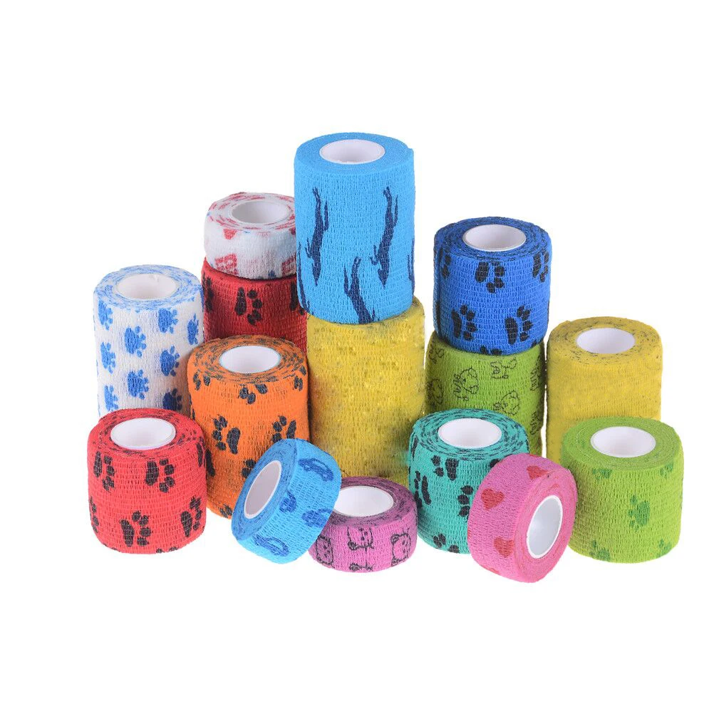 

Waterproof Adhesive elastic bandage Self adhesive breathable Tape Outdoor Medical Bandage first aid kit Pet Bandage