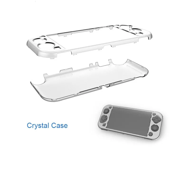 Прозрачный чехол 3в1 Mini Switch Lite для switch lite Protecive PC Cover из закаленного стекла