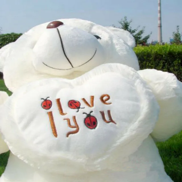 White Teddy Bear Stuffed Animal 70cm New Giant Plush Toys Novel
