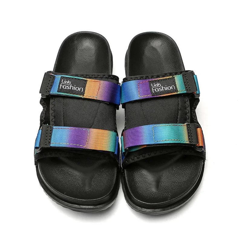 Шлепанцы мужские летние плоская подошва легкие мягкие тапочки большие размеры 48