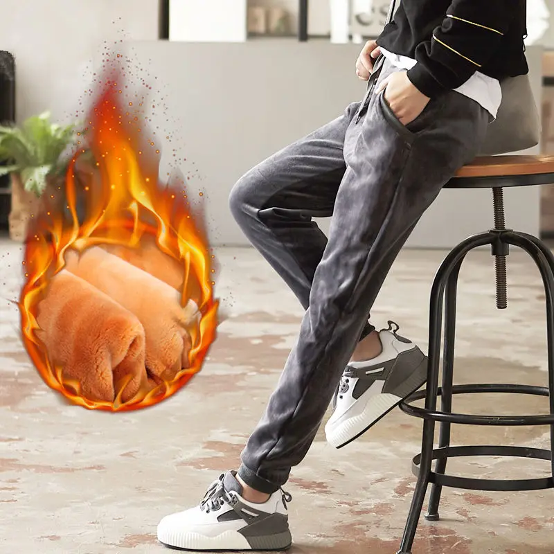 

Elastic Waist Gold Velvet Women Pants Warm New Autumn Winter Harem Pants Women Plus Velvet Ladies Long Trousers Sweatpants C5875