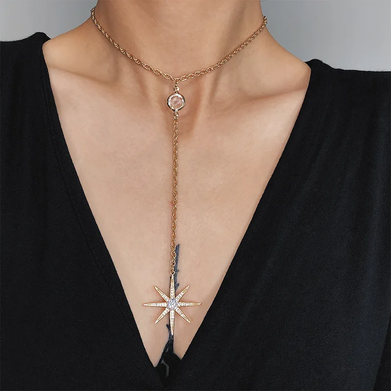 Популярное украшение восемь звезд сияющее Инс веб знаменитостей женское изделие