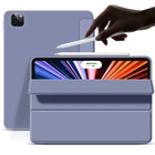 Магнитный чехол для iPad Pro 11, чехол 2021 2020 Air 4 10,9 дюйма, умный чехол, тонкий складной флип-чехол с подставкой, мягкая задняя крышка из ТПУ для iPad Pro 11 2018, чехол