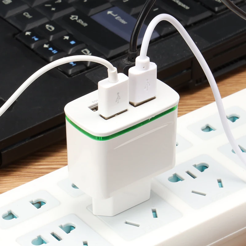 Штепсельная Вилка европейского стандарта 4-портовый usb-концентратор адаптер для