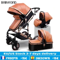 fast ship high landscape baby stroller can sit reclining two way four wheel shock absorbing folding baby pram