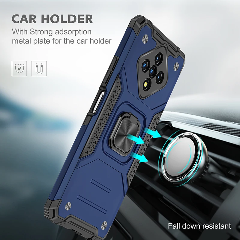 magnetic metal ring holder phone case for infinix zero 8 8i hot 9 10 play note 7 lite smart 4 soft tpu bumper hard pc back cover free global shipping