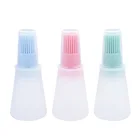 Портативный силиконовое масло бутылка с кистью масло для гриля кисти жидкого масла Кондитерские Кухня для работы с горячими поверхностями газовой плиты и барбекю инструмент Кухня инструментов для барбекю