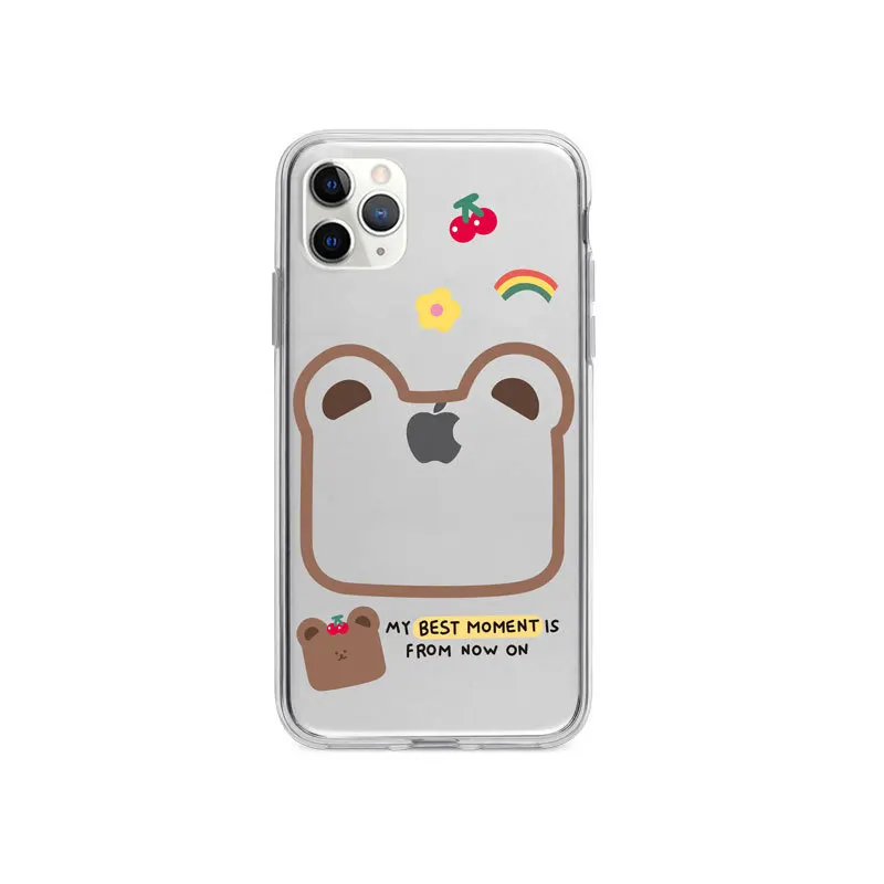 

Creative Cartoon Apple IPhone11 12 Mobile Phone Shell Xsmax Can Add Jam 8p Suitable for XR Apple X All-inclusive Se2 Anti-drop 6