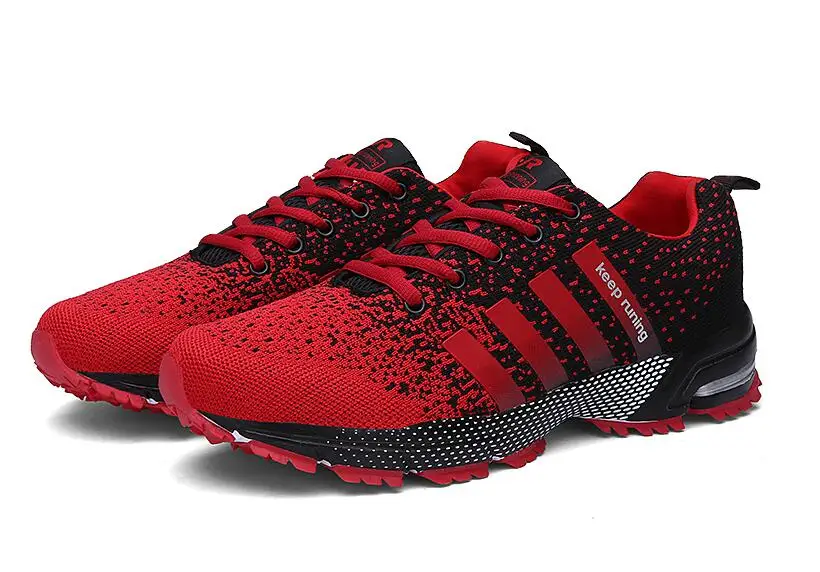 Men Running Shoes Breathable Outdoor Sports Shoes Lightweight Sneakers for Women Comfortable Medium(B,M) Breathable EVA - Цвет: XZP192RD