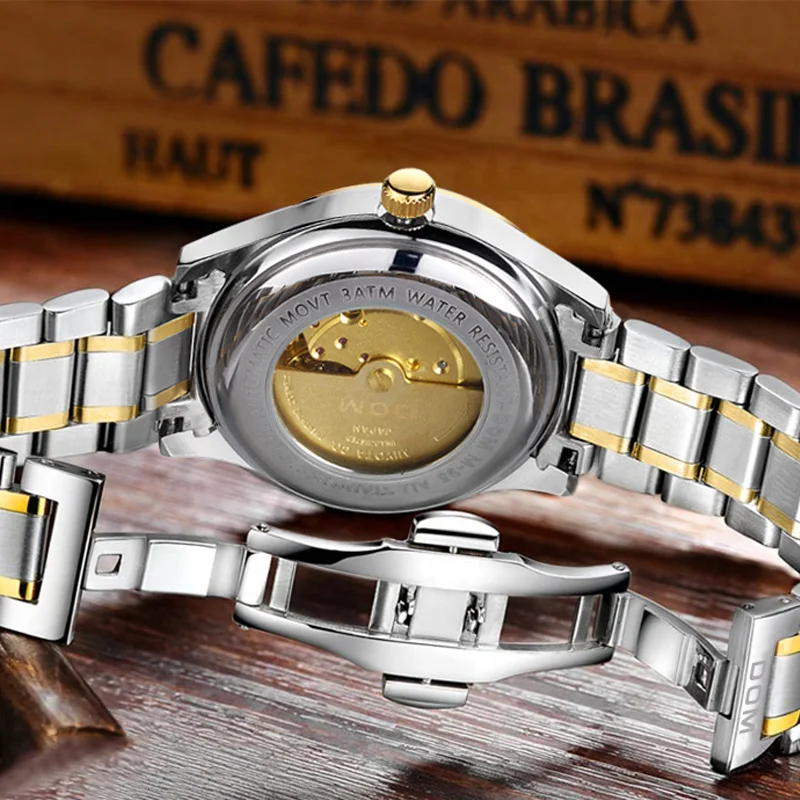 DOM 2018 Мужские механические часы топовый бренд Роскошные водонепроницаемые