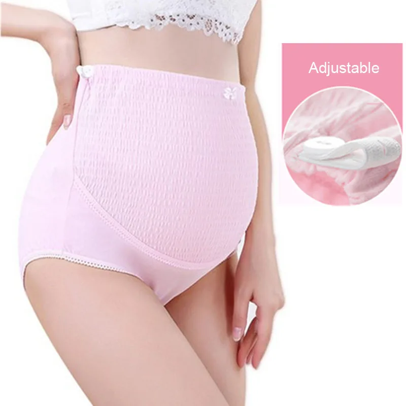 

Cotton Maternity Panties Adjustable High Waist Panties for Pregnant Women Maternity Underwear Pregnancy Briefs Women Clothes XXL