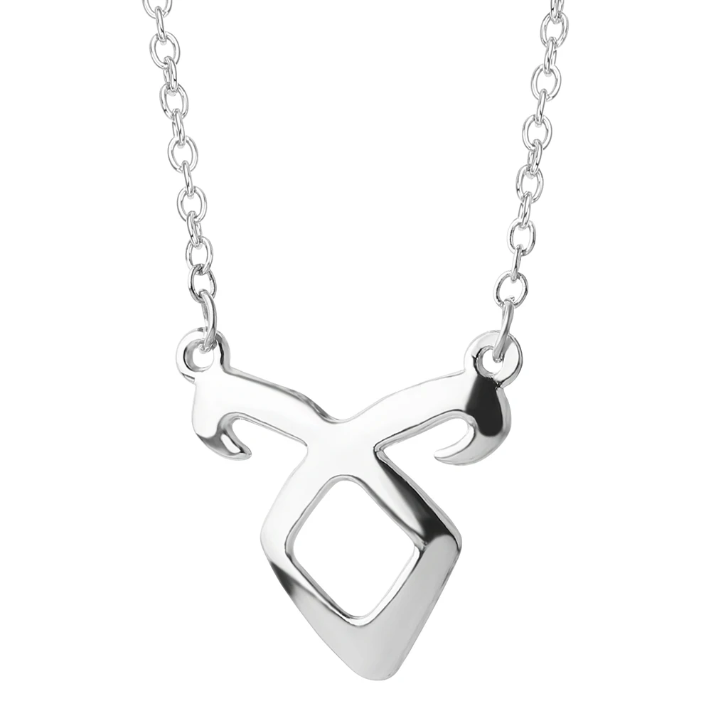 Movie Shadow Hunter Bone Necklace Mortal Instruments City Angel Power Rune Pendant Men and Women Jewelry gift | Украшения и