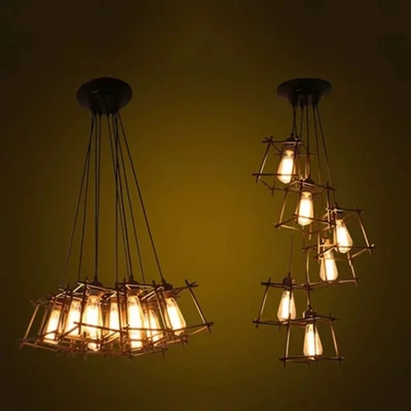 Винтажные потолочные светильники luminaria de teto для гостиной спальни американский